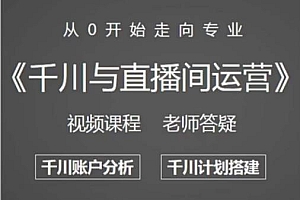 （3555期）阳光哥·千川图文与直播间运营，从0开始走向专业，包含千川短视频图文、千川直播间、小店随心推