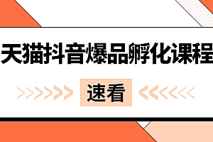 (0857期)博研·《天猫抖音爆品孵化课程》独家绝密新品引爆法(已失效)