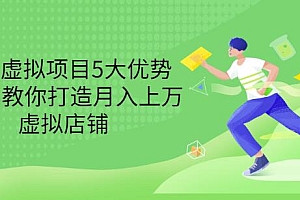 (1342期)拆解虚拟项目5大优势,0基础教你打造月入上万虚拟店铺(已失效)