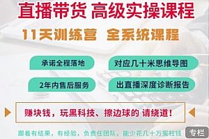 (1555期)俗人六哥·抖音直播带货全系统高级实操课程,11天系列课程+公司内部群,运营、推广、主播培养