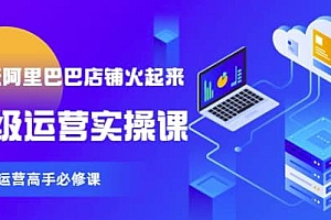 (1992期)【90天阿里巴巴店铺火起来】高级运营实操课,1688运营高手必修课