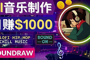 （2506期）无需任何音乐基础：使用AI软件制作Lofi Hip Hop Chill Music月赚1000美元