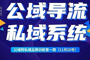 （2657期）Peter·公域转私域品牌训练营，全套起号打法+沉淀私域系统，企业引流个人微信