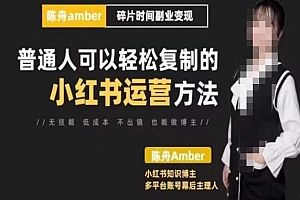 (2777期)陈舟·小红书训练营(第十期),普通人可以轻松复制的小红书运营方法