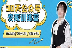 (2806期)陈舟·公众号变现营(第三期),内容创作|引流方法|涨粉变现