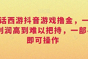 (7370期)靠大话西游抖音游戏撸金,一单30,利润高到难以把持,一部手机即可操作