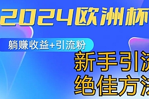 (9010期)欧洲杯玩法项目,躺赚收益+引流粉,抓一波流量变现