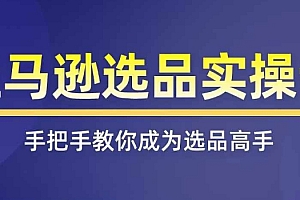 (9308期)亚马逊选品实操课程,快速掌握亚马逊选品的技巧,覆盖亚马逊选品所有渠道
