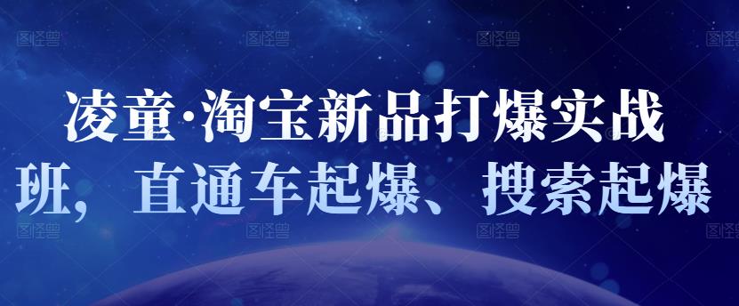 （1133期）凌童·淘宝新品打爆实战班，直通车起爆、搜索起爆 电商运营 第1张