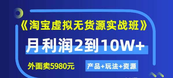（1235期）程哥·《淘宝虚拟无货源实战班》线上第四期：月利润2到10W+（产品+玩法+资源) 电商运营 第1张