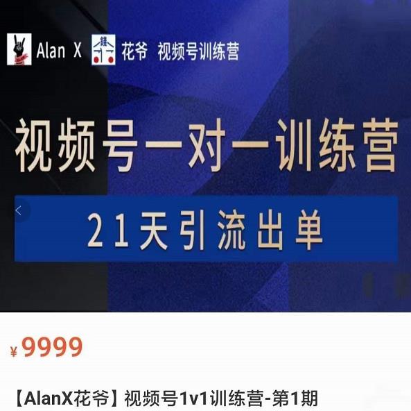 （1647期）Alan·花爷·视频号引流出单训练营，视频号引流出单必杀技 短视频运营 第1张