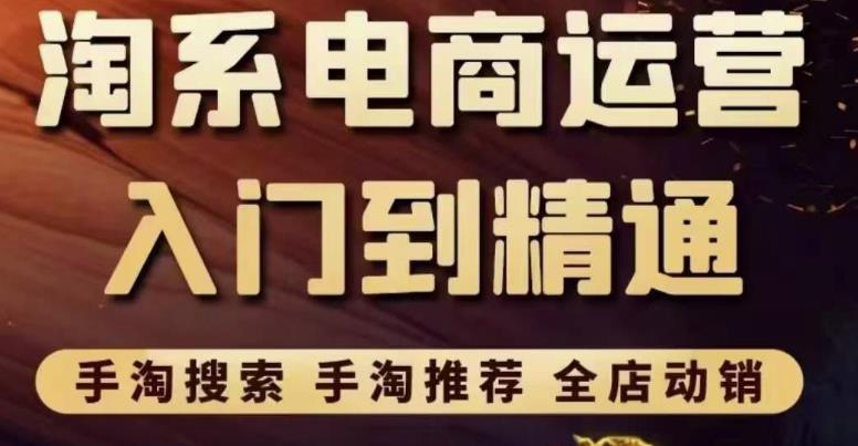 （1676期）淘系电商入门到精通手淘搜索，手淘推荐，全店动销（价值1099元） 电商运营 第1张