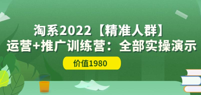 （1821期）淘系2022【精准人群】运营+推广训练营：全部实操演示（价值1980） 电商运营 第1张