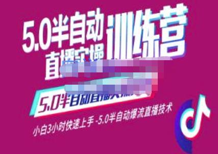 （2042期）蚂蚁·5.0半自动直播2345心法，小白3小时快速上手，5.0半自动爆流直播技术 短视频运营 第1张