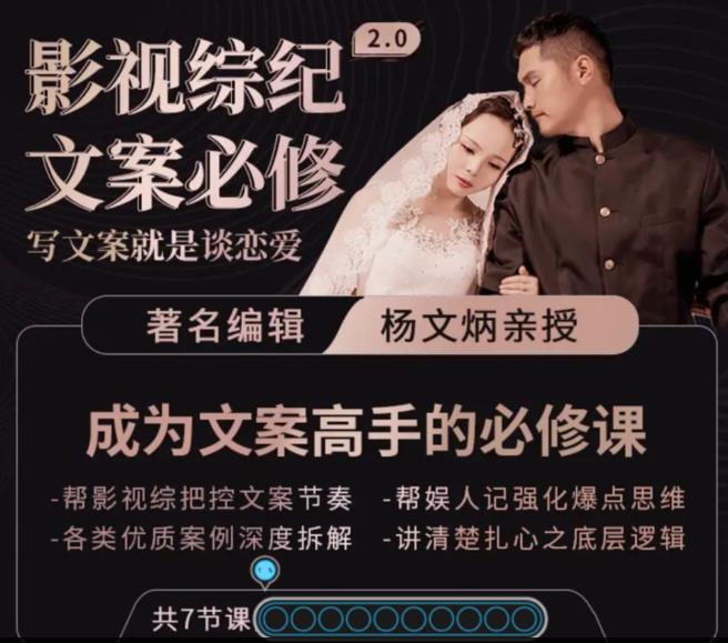 （2218期）影视综纪·文案必修」阿炳价值1699的文案课，写文案，就是谈恋爱 短视频运营 第1张