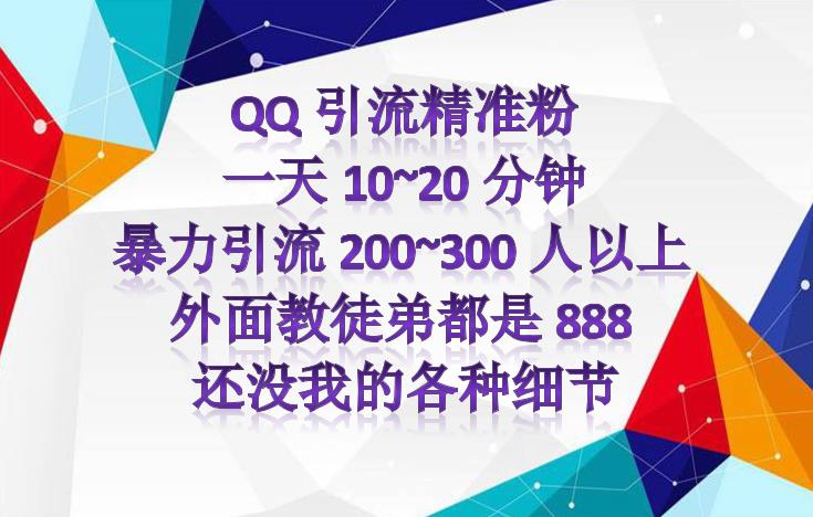 （2382期）外面收费888元的QQ群另类引流方案：日200~300精准粉方法 爆粉引流软件 第2张