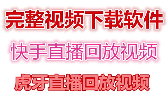 （2528期）快手直播回放视频/虎牙直播回放视频完整下载(电脑软件+视频教程) 爆粉引流软件 第1张