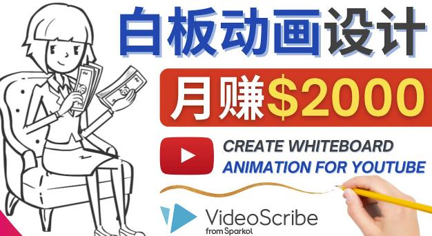 （2582期）创建白板动画（WhiteBoard Animation）YouTube频道，月赚2000美元 综合教程 第1张