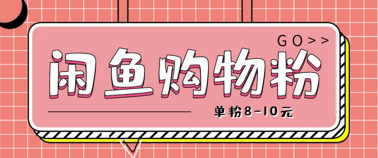 （2743期）咸鱼购物粉回收项目，单粉8-10元，有手机就能干 综合教程 第1张