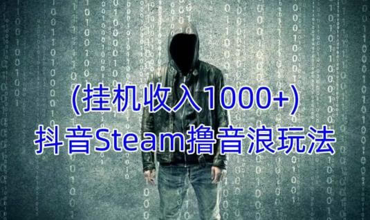 （3271期）抖音Steam撸音浪玩法，挂机一天收入1000+不露脸 不说话 不封号 社恐人群福音 综合教程 第1张