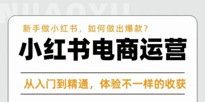（3352期）红商学院·小红书电商运营课，​新手做小红书如何快速做出爆款，从入门到精通，体验不一样的收货 电商运营 第1张