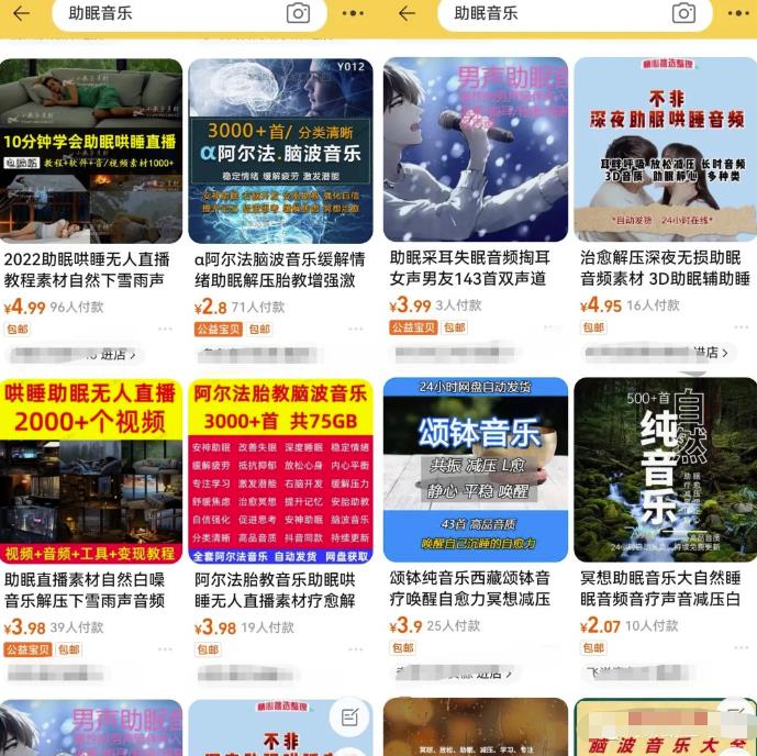 抖音蓝海刚需赛道副业思路，助眠音乐号变现，0基础也能轻松操作！ 网赚项目 第4张