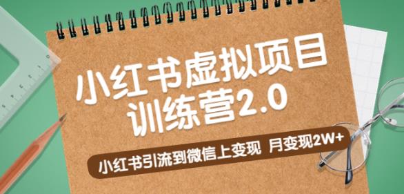 （3417期）黄岛主《小红书虚拟项目训练营2.0》小红书引流到微信上变现，月变现2W+ 电商运营 第1张