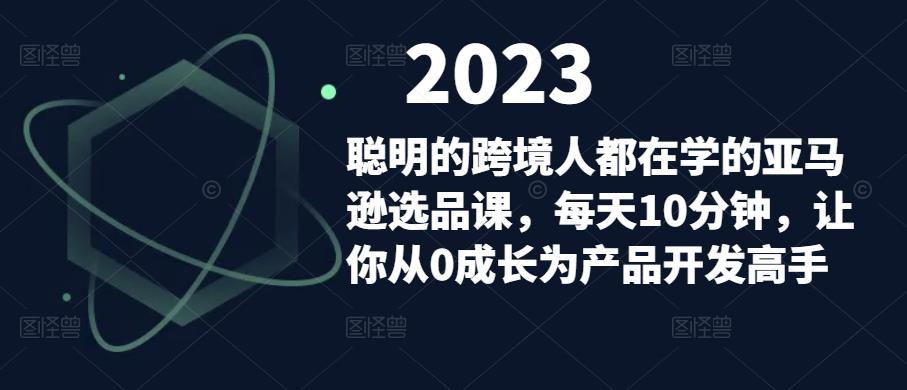 （3455期）聪明的跨境人都在学的亚马逊选品课，每天10分钟，让你从0成长为产品开发高手 电商运营 第1张