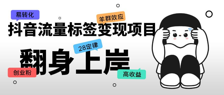 （3660期）抖音流量标签变现项目，抖音创业粉轻松转化，单价高收益简单 短视频运营 第1张