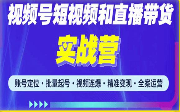 （3696期）2023最新微信视频号引流和变现全套运营实战课程，小白也能玩转视频号短视频和直播运营 短视频运营 第1张