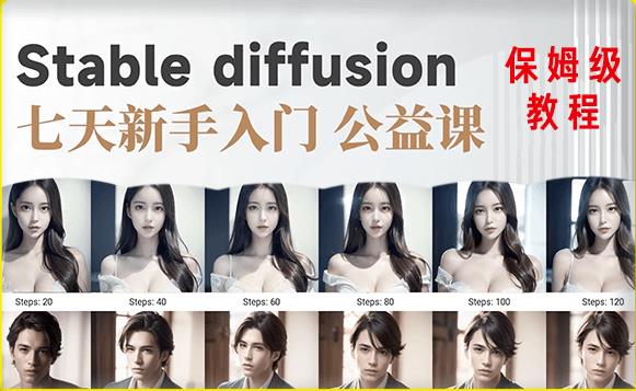 （3754期）【AI训练营】全网第一个系统的stable diffusion基础课，新手入门必看 综合教程 第1张