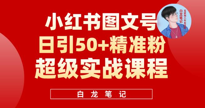 （3847期）小红书图文号日引50+精准流量，超级实战的小红书引流课，非常适合新手【揭秘】 爆粉引流软件 第1张