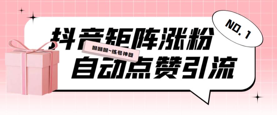 （4032期）外面收费3988抖音矩阵涨粉挂机项目，自动化操作【软件+视频教程】 爆粉引流软件 第1张