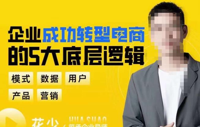 （4066期）企业成功转型电商的5大底层逻辑，从模式、数据、用户、产品、营销5大板块，助你高效转型电商赛道 综合教程 第1张