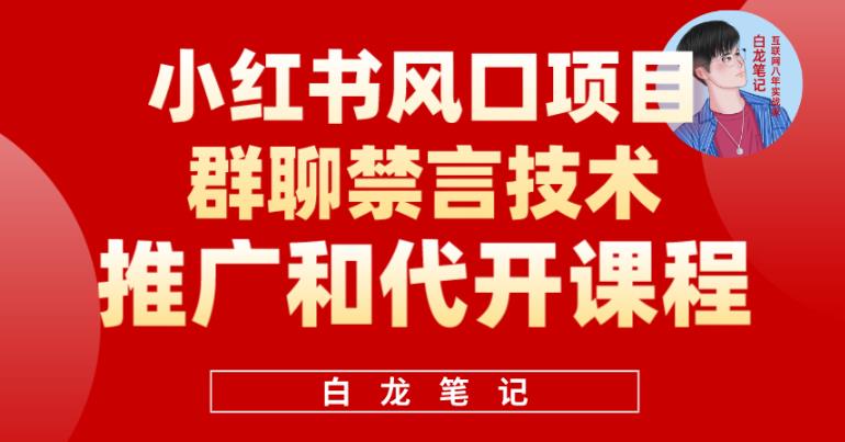 （4095期）小红书风口项目日入300+，小红书群聊禁言技术代开项目，适合新手操作 网赚项目 第1张