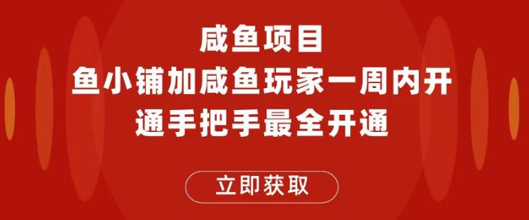 （4186期）闲鱼项目鱼小铺加闲鱼玩家认证一周内开通，手把手最全开通 电商运营 第1张