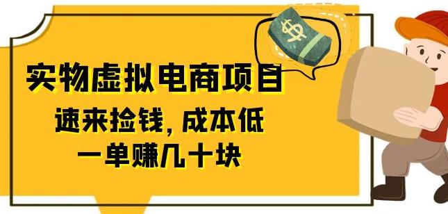 （4551期）东哲日记：全网首创实物虚拟电商项目，速来捡钱，成本低，一单赚几十块！ 电商运营 第1张