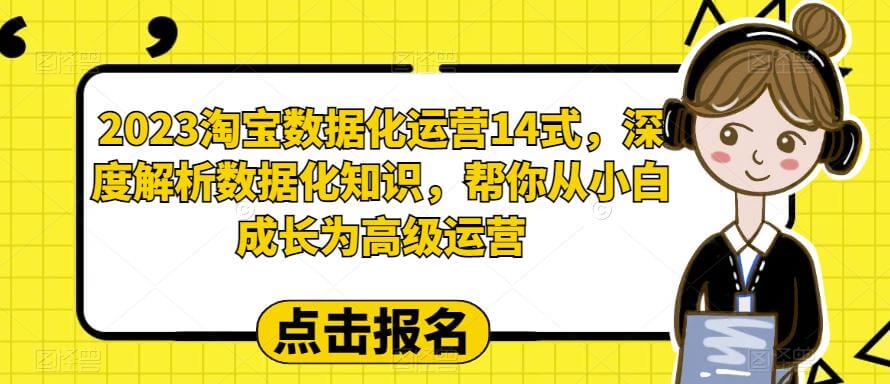 （4663期）2023淘宝数据化运营14式，深度解析数据化知识，帮你从小白成长为高级运营 电商运营 第1张