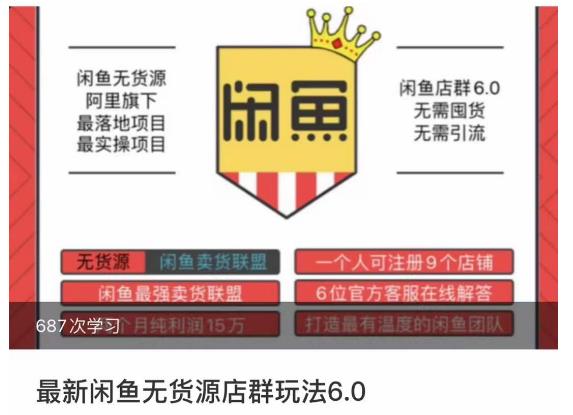 （4712期）闲鱼无货源店群玩法6.0，无需囤货，无需引流，两个月盈利18W的核心秘籍，所有细节一清二楚 电商运营 第1张