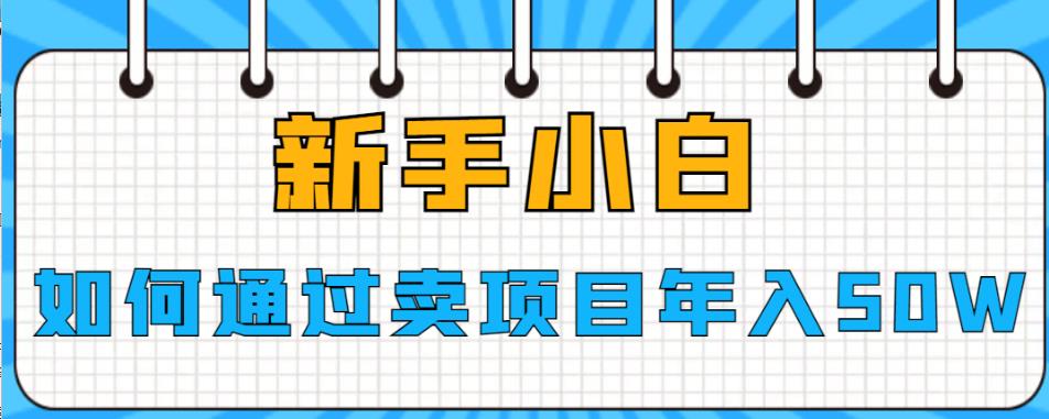 （4801期）新手小白如何通过卖项目年入50W【揭秘】 网赚项目 第1张