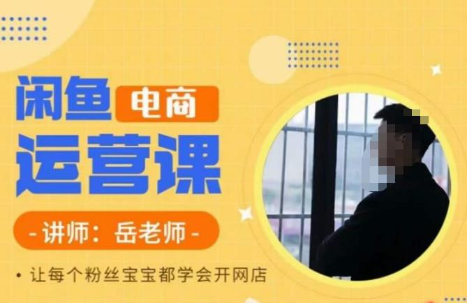 （4842期）岳老师·闲鱼电商运营课，让每个粉丝宝宝都学会开网店 电商运营 第1张