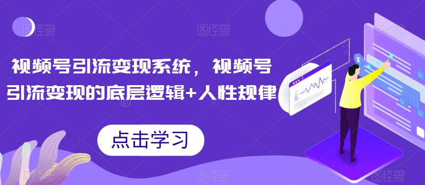 （4882期）视频号引流变现系统，视频号引流变现的底层逻辑+人性规律 短视频运营 第1张