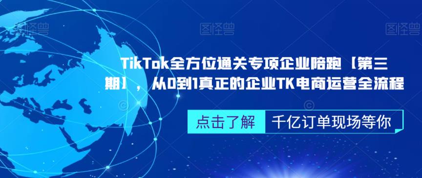 （5010期）‎TikTok全方位通关专项企业陪跑【第三期】，从0到1真正的企业TK电商运营全流程 短视频运营 第1张