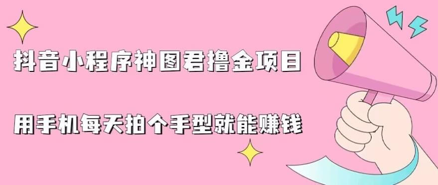 （5072期）抖音小程序神图君撸金项目，用手机每天拍个手型挂载一下小程序就能赚钱【揭秘】 网赚项目 第1张