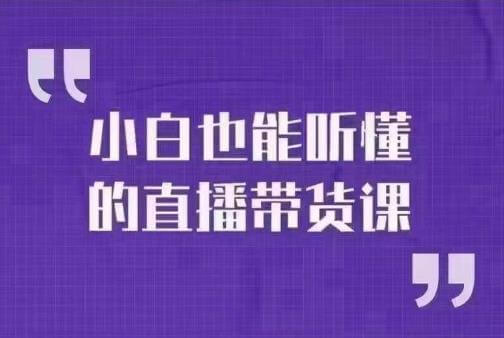 （5276期）大威本威·小白也能听懂的直播带货课，玩转直播带货，轻松出单 短视频运营 第1张