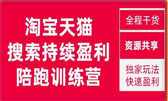 （5279期）2023未见【無山】淘宝天猫搜索持续盈利陪跑训练营，独家玩法，快速盈利 电商运营 第1张