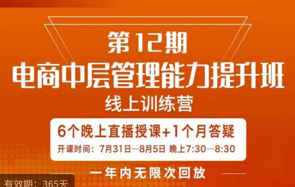 （5333期）陈少珊·电商中层管理能力提升班，学习对象-电商公司各个岗位的主管，20人人以内的电商公司老板 电商运营 第1张