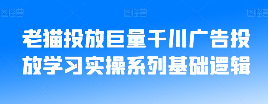 （5707期）老猫·投放巨量千川广告投放学习实操系列基础逻辑 电商运营 第1张