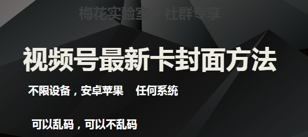 （6049期）梅花实验室社群最新卡封面玩法3.0，不限设备，安卓苹果任何系统 短视频运营 第1张