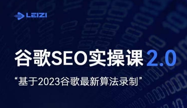 （6261期）雷子·谷歌SEO 2.0实战课，独立站询盘自由必备，基于2023谷歌最新算法录制 综合教程 第1张